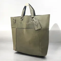 TUMI KADEN 68323AS スリムトート カーキ レザー ビジネスバッグのサムネイル