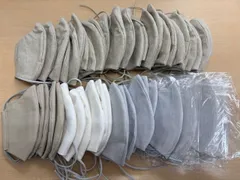 【大量】布マスク 60枚セット 洗えるマスク コットン 立体 大人 男女兼用 白 ベージュ グレー ナチュラル ゴム紐 おまけ有り