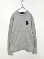 POLO RALPH LAUREN ポロラルフローレン ビックポニー 裏起毛 スウェット sizeS/グレー ■■◎メンズ