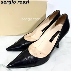 セルジオロッシ sergio rossi パンプス ハイヒール 本革 レザー イタリア製 箱付き