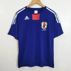 日本代表 ホーム ユニフォーム  JFA JAPAN 2010年 サッカー ゲームシャツ adidas アディダス ブルー系 L D54