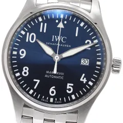 IWC IWC SCHAFFHAUSEN IW327016 パイロットウォッチ マークXVIII プティ・プランス デイト 自動巻き メンズ 美品 保証書付き_951915のサムネイル