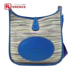 HERMES エルメス ショルダーバッグ ヴェルー23 オーストリッチ ブルー