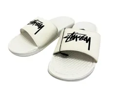 ナイキ NIKE ×STUSSY ステューシー BENASSI SLIDE SANDAL SAIL ベナッシ スライド サンダル セイル DC5239-100 26 白 オフホワイト ブランド古着ベクトル 中古▲■260407