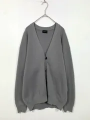 green label relaxing グリーンレーベルリラクシング ユナイテッドアローズ クリアミラノリブ Vネック カーディガン sizeL/グレー ■■ メンズ
