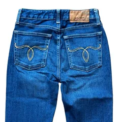 MOUSSY WF Rebirth embroidery SKINNY リバース スキニー インディゴ サイズ23 レディースXXS マウジー