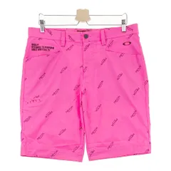 サイズ：36 OAKLEY オークリー  ハーフパンツ スカル 英字総柄 ピンク系 [240101652952] ゴルフウェア メンズ ストスト