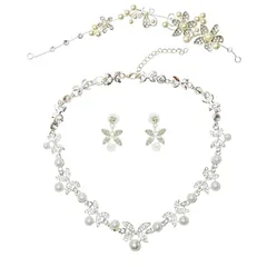 【新品】 レディース アクセサリー ピアス ネックレス ティアラ 3点セット 1