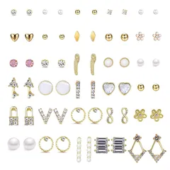 【新品】 Umiwe ピアス セット 30ペア サージカルステンレス ピアス レディース 人気 金属アレルギー対応 おしゃれ 可愛い 韓国 ピアス 女性 アクセサリー 誕生日 結婚式 記念 クリスマス バレンタインデー プレゼント 0