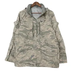 00年代 米軍実物 U.S.AIRFORCE APECS GORETEX パーカージャケット ミリタリー ABUカモ (メンズ MEDIUM SHORT) 中古 古着 A2201