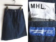 MHL.別注 CANTON OVERALLS キャントン シンチバック デニムスカート ワークスカート 26 インディゴ 日本製 MARGARET HOWELLのサムネイル