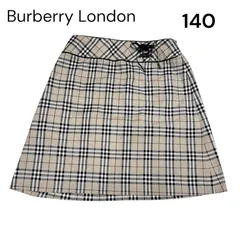 【美品】Burberry London ノバチェック　編み上げリボン　スカート 140 バーバリーロンドン