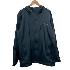 【中古】　Columbia　ナイロンジャンパー　マウンテンパーカー　アウター　フード　フルジップ　無地　ワンポイント　ブランドロゴ　プリント　オーバーサイズ　アウトドア　古着　/1151