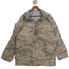 00年代 米軍実物 U.S.AIRFORCE APECS GORETEX パーカージャケット ミリタリー ABUカモ グレー (メンズ MEDIUM REGULAR) 中古 古着 A2942