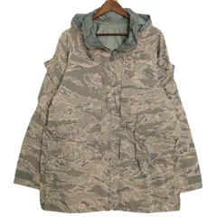 00年代 USAF APECS GORETEX パーカージャケット ミリタリー ABUカモ グレー (メンズ LARGE LONG) 中古 古着 A2943