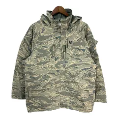 00年代 米軍実物 U.S.AIRFORCE APECS GORETEX パーカージャケット ミリタリー ABUカモ (メンズ LARGE LONG) 中古 古着 S8142