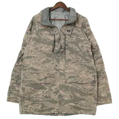 00年代 米軍実物 U.S.AIRFORCE APECS GORETEX パーカー ミリタリー ABUカモ (メンズ MEDIUM LONG) 中古 古着 A3293
