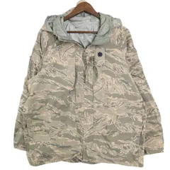 00年代 米軍実物 U.S.AIRFORCE APECS GORETEX パーカージャケット ミリタリー ABUカモ (メンズ LARGE X-SHORT) 中古 古着 A3934