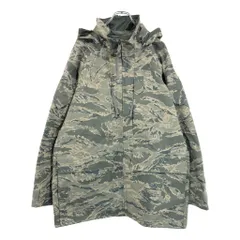 00年代 米軍実物 U.S.AIRFORCE USAF APECS GORETEX パーカージャケット ミリタリー ABUカモ(メンズ LARGE LONG)中古 古着 V1666