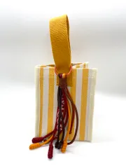 美品 ear PAPILLONNER イアパピヨネ センターワンハンドルミニ バッグ オレンジ ■■レディース