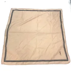 サンローラン ハンカチ ストール 綿 YSL フォーマル 旅行 GD204