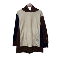 【中古】　Champion REVERSE WEAVE　パーカー　フーディ　プルオーバー　裏起毛　切替　ワンポイント　ブランドロゴ　刺しゅう　アメカジ　古着　/1287