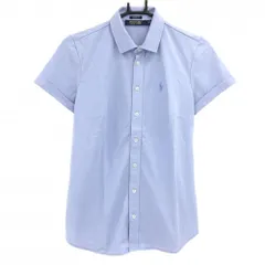 【美品】ポロゴルフ 半袖シャツ ライトブルー レディース SP ゴルフウェア Ralph Lauren