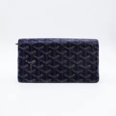 ゴヤール GOYARD リシュリュー 長財布 ネイビー×イエロー レザー 財布 ロング ウォレット 7-12-153のサムネイル
