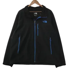 大きいサイズ メンズUS-XXLサイズ ザノースフェイス フルジップ ソフトシェルジャケット ブラック THE NORTH FACE hjc-0062