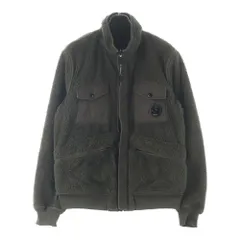 C.P. Company (シーピーカンパニー) ミリタリーデザイン ジップアップ リバーシブル ボアジャケット ブラック/ブラウン 05CM0W086Aのサムネイル