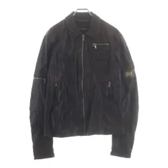 DOLCE & GABBANA (ドルチェアンドガッバーナ) アームロゴ 金具パッチ マルチポケットデザイン ジップアップ レザージャケット ブラウン LS-G9I74L/FULQD-Bのサムネイル