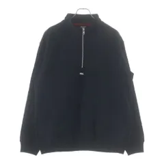 FTC (エフシーティー) QUILTED HALF ZIP SWEATSHIRT キルティング加工 ハーフジップ スウェット トレーナー ブラック FTC025AWSW09のサムネイル