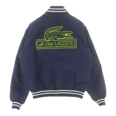 LACOSTE (ラコステ) サテンナイロン ロゴパイルパッチ バーシティジャケット ブルゾン ネイビー BH0112のサムネイル