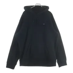 SUPREME (シュプリーム) 17AW Polartec Hooded Sweatshirt ポーラテック スモールボックスロゴ フリースプルオーバースウェットパーカー フーディー ブラック
