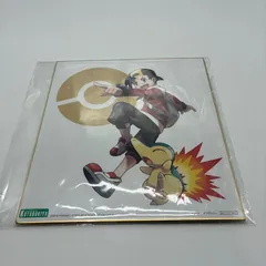 未開封品 コトブキヤ ARTFX J ポケットモンスター ヒビキ with ヒノアラシ 購入特典イラスト色紙