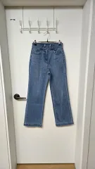 ライトブルー S M ストレッチ 約 ワイド デニム