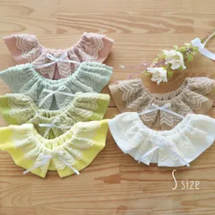 ハンドメイド 小型犬 中型犬 スタイ ペット アクセサリー レース パステルカラー くすみカラー 犬服 Sサイズ 　n-0196シリーズ