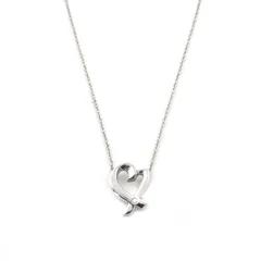ティファニー Tiffany&Co. ラビングハート ネックレス 1P ダイヤ シルバー925 約3g 6-12-361