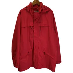 【中古】　Eddie Bauer　ナイロンジャンパー　マウンテンパーカー　フード　フルジップ　無地　ワンポイント　刺しゅう　オーバーサイズ　古着　/1598