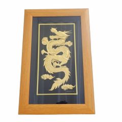 風水開運絵画＊金招梵字玉金昇龍 金運 健康 くじ運 仕事 懇願成就 龍王