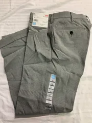 UNIQLO DRY  感動パンツ スラックス　ウルトラライト グレンチェック ズボン  グレー