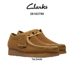 CLARKS(クラークス)メンズ ワラビー シューズ ローカット レースアップ モカシン タン スエード ブラウン クレープソール カジュアル WALLABEE 26183799