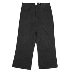 トリココムデギャルソンtricot COMME des GARCONS ウール混シンチバッククロップドパンツ チャコールSのサムネイル