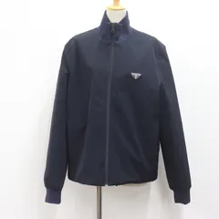ITDTHZS9FCOS 超美品 PRADA プラダ ストレッチ テクニカル ファブリック ブルゾン SGC180 ICチップ ブルー サイズ50 メンズのサムネイル