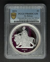 【特価】2021 ウナ ライオン 銀貨 マスターピース版 pcgs 準最高鑑定 高鑑定】2021 ウナ ライオン 銀貨 マスターピース版 pcgs - メルカリ