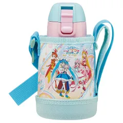 新品 スケーター(skater) 子供用 ステンレス 水筒 直飲み 400m ひｔろがる プリキュア 子供に優しい軽量タイプ 女の子 専用カバー付き 保冷専用 広口タイプ waterbottle スポーツボトル かわいい キッズ 子供 こども 水瓶 KSTCH