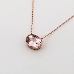 K14 モルガナイト ネックレス（ネックレストップ&チェーン） - メルカリ