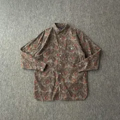 90s　BAHAMA BAY　デザインシャツ　ペイズリー　総柄　アート　ヴィンテージ　US古着