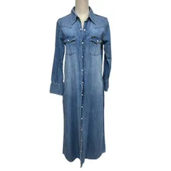 古着 LEE × URBANRESEARCH ROSSO デニム シャツワンピース クリーニング済み レディース Mサイズ