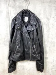 GAP ギャップ フェイクレザー ライダース ジャケット sizeXS/黒 ■■レディース